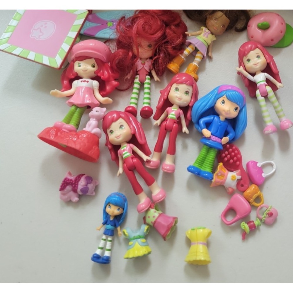 Mini 3" Strawberry Shortcake and Friends PVC Doll Figure mixed lot
